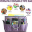 Bolsa organizadora tela Oxford arte manualidades morado