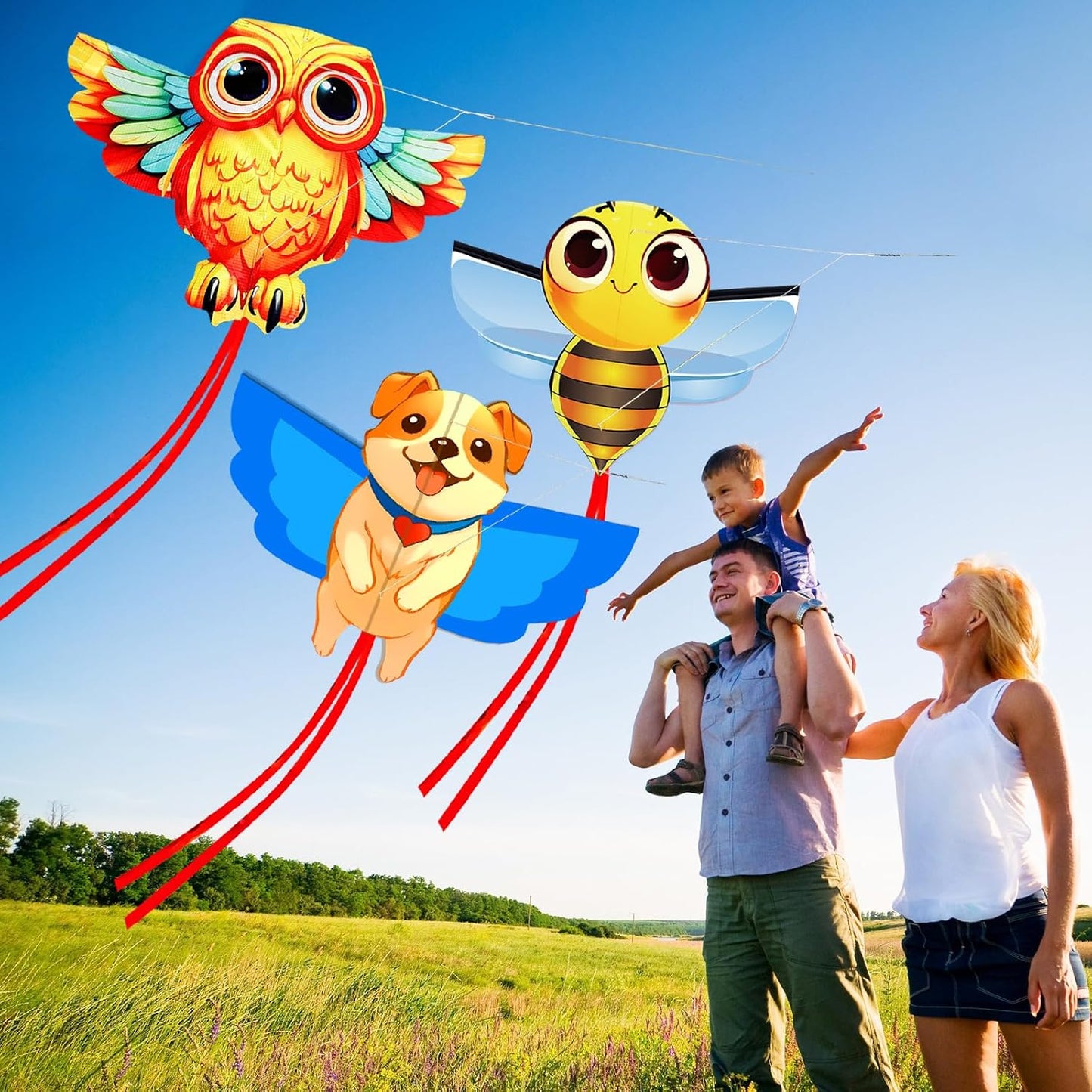 Cometa animales diseño lindo para niños y adultos