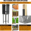 2 Soportes poste valla acero inox 4x4pulg