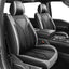 Fundas asiento Ford F150/F250 09-26 piel sintética 5 Pzas negro gris