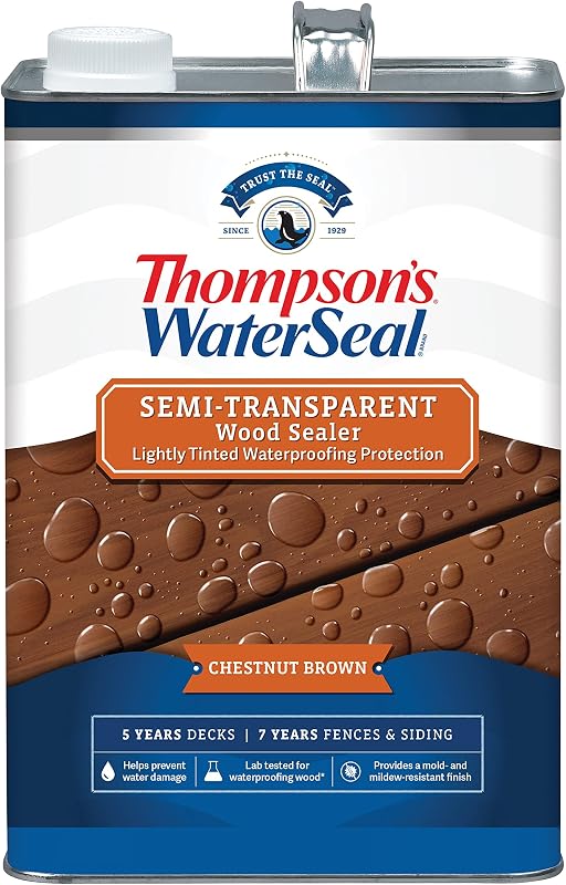 Tinte sellador madera semitransparente color marrón 1gal