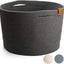 Cesta de cuerda algodón para almacenamiento gris