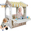 Casa cabaña para niños 41x31x29 con puertas y aro