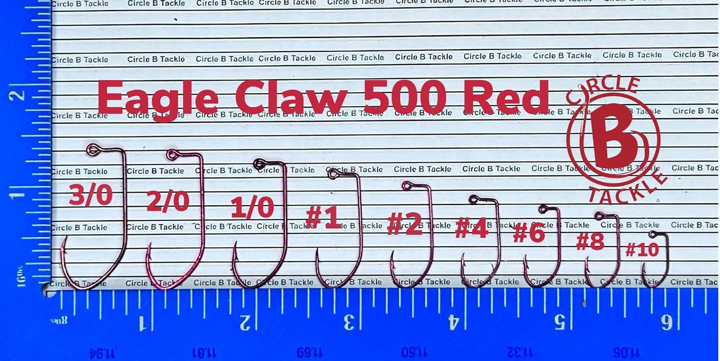 Ganchos alambre rojo 100uds pack para jig hooks crappie