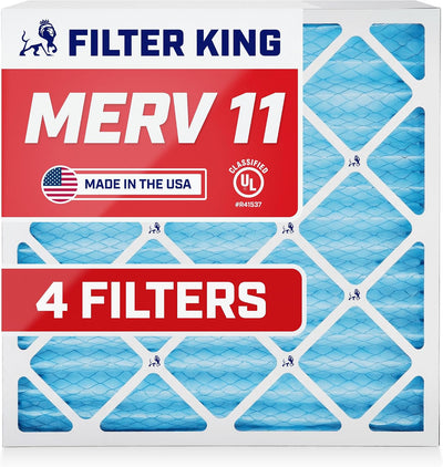 Filtro aire HVAC MERV 11 plisado 24x28x1 paq 4