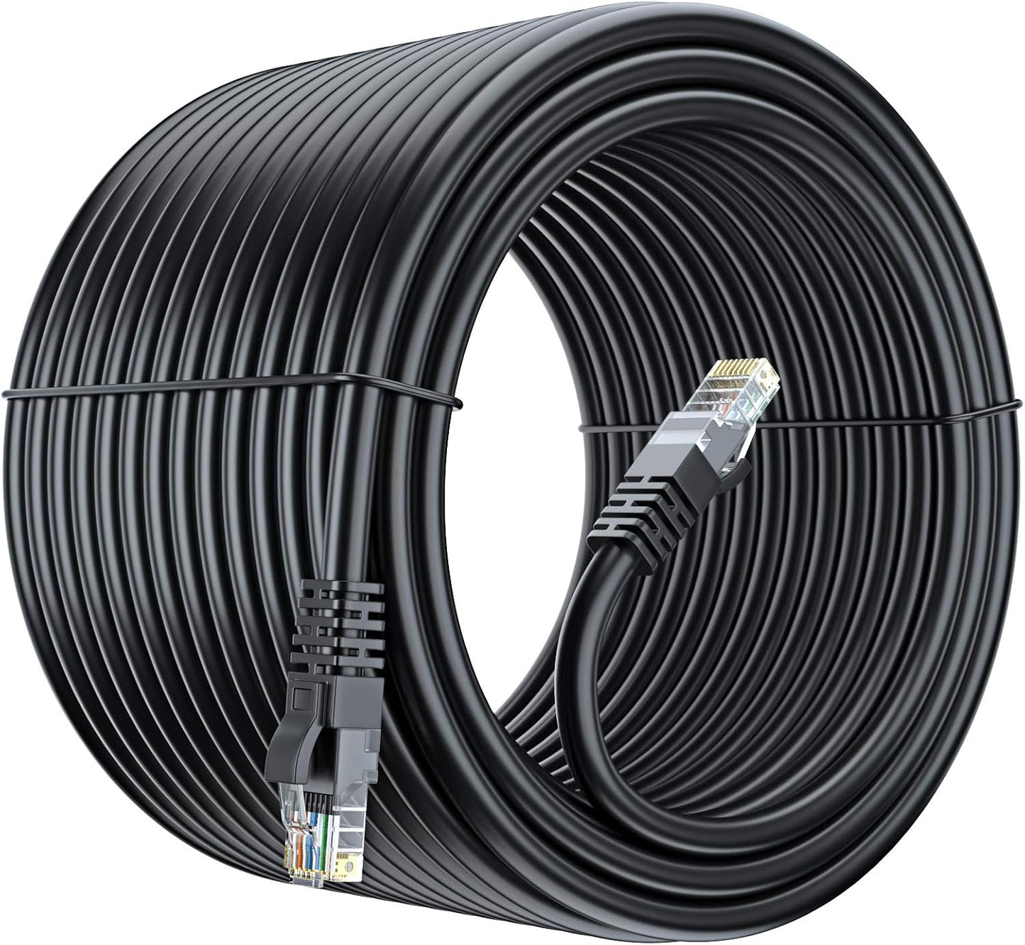 Cable Ethernet Cat6 UTP 250pies cobre puro negro