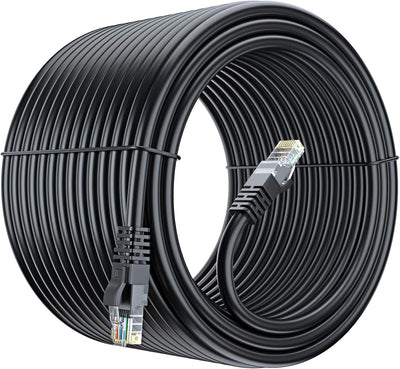 Cable Ethernet Cat6 UTP 250pies cobre puro negro