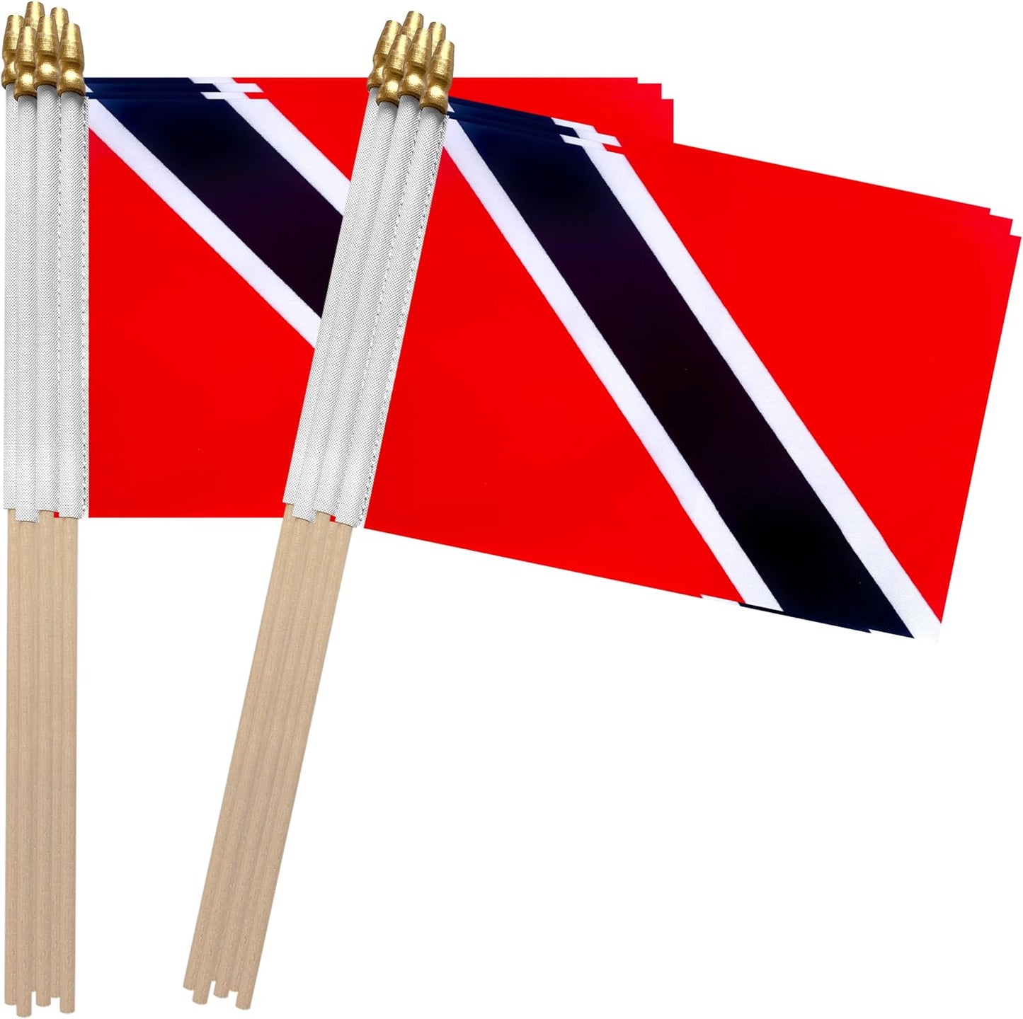 Banderas Trinidad y Tobago 5x8" pack 12