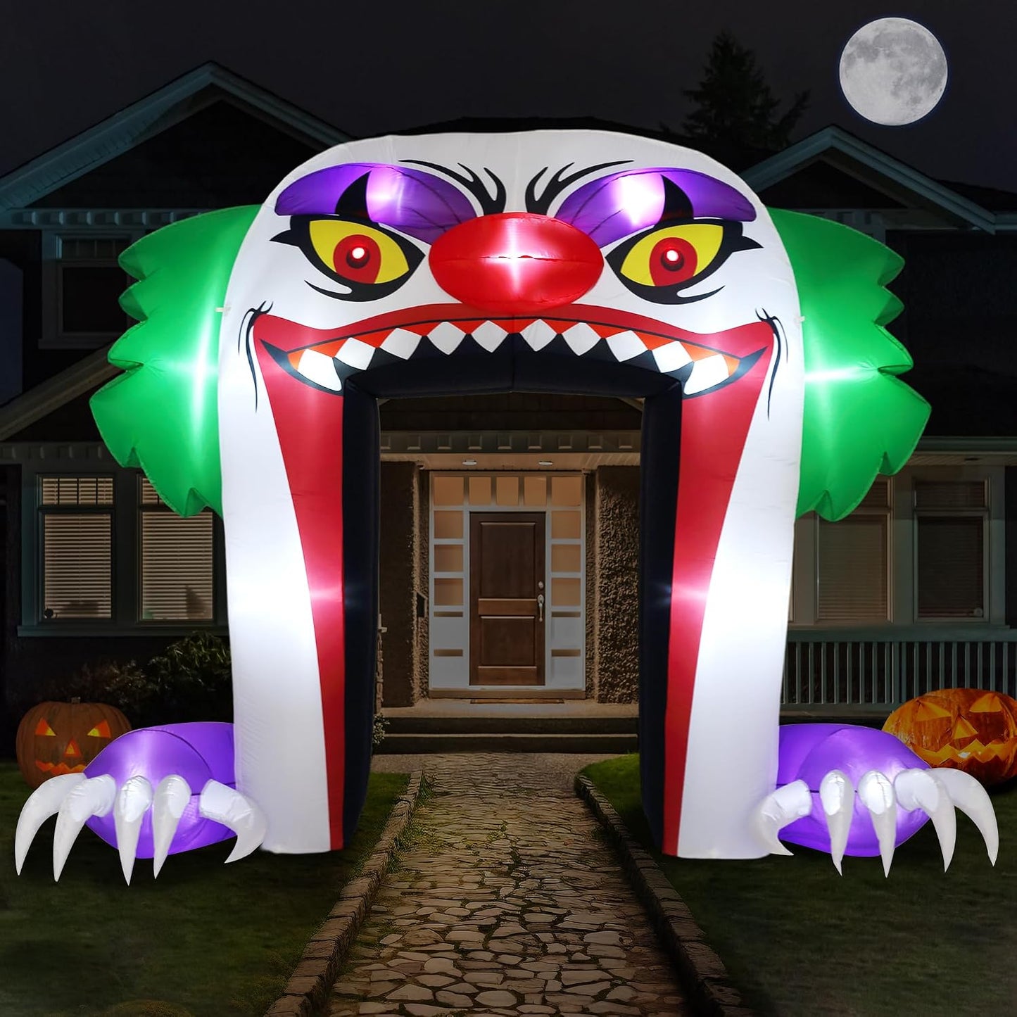 Arco inflable payaso Halloween 10ft para exteriores
