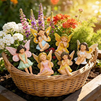 Figuras hadas mini 6 pzas para jardín hogar