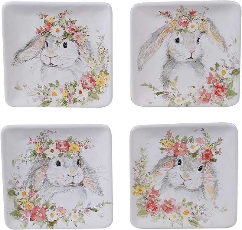 Set 4 Platos Canapé 6pulg Diseños Surtidos
