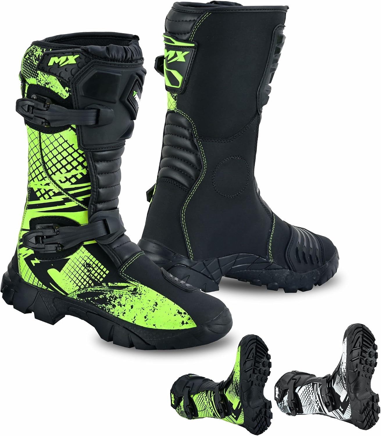 Botas motocicleta niños impermeables motocross