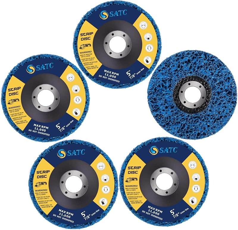 Disco tira carburo silicón 5x7/8 pulg 5uds