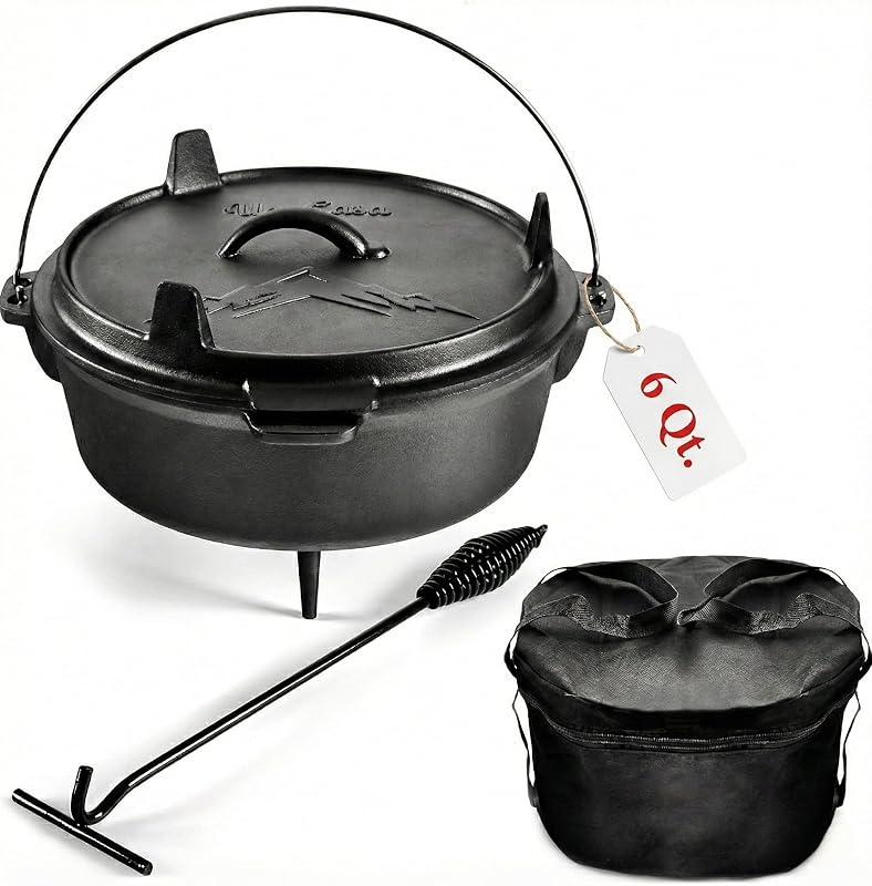 Olla Holandesa Hierro Fundido 6qt con Elevador