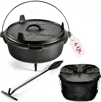 Olla Holandesa Hierro Fundido 6qt con Elevador