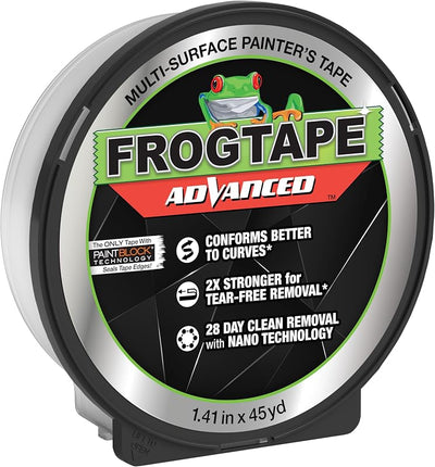 Cinta adhesiva multisuperficie 1.5pulg x45yd bloque pintura verde