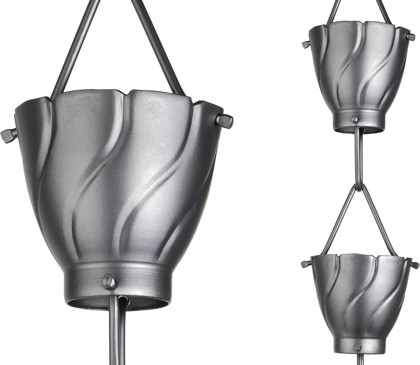 Cadena lluvia aluminio Akira 8.5ft decorativa duradera