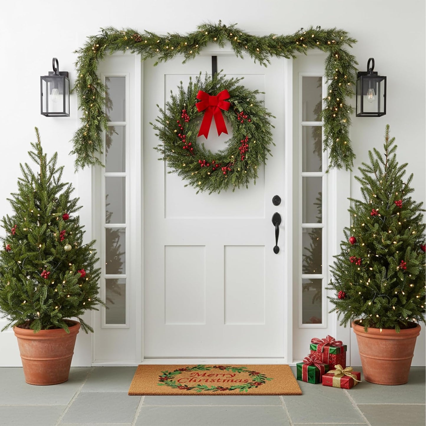 Felpudo Navidad 17x29" multicolor