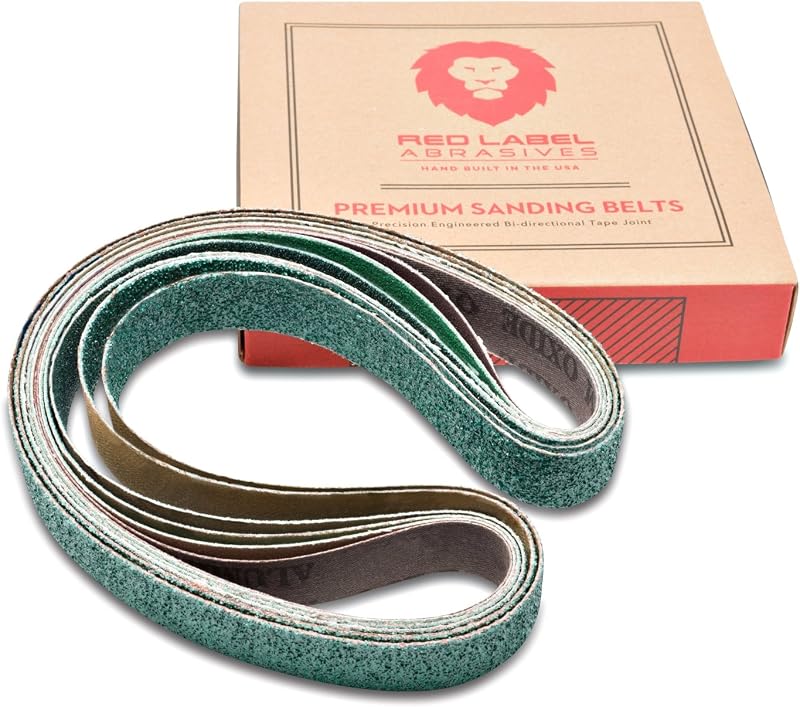Cinturones lijadores 2x42 pulg set 6 surtidos