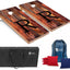 Tablas Cornhole rojas con luces LED 4x2pies set 8 bolsas