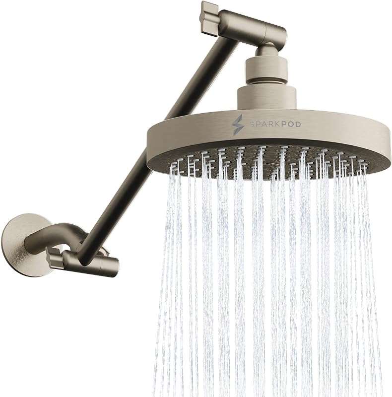 Cabezal ducha lluvia brazo extensible ajustable
