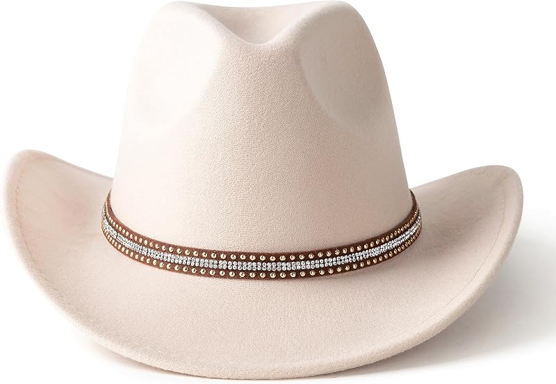 Sombrero vaquero ala ancha fieltro para hombre y mujer