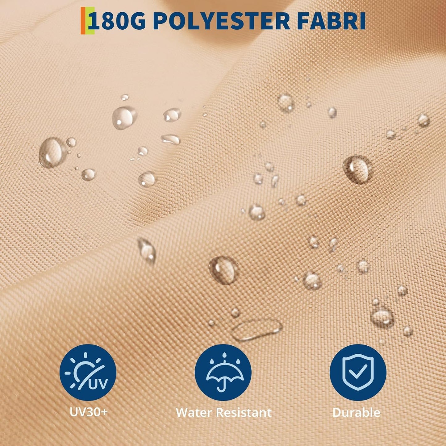 Sombrilla patio 15ft base doble cara UV duradero