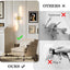 Aplique LED inalámbrico moderno dorado con control remoto