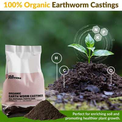 Fertilizante orgánico para lombrices 15lb mejora suelo