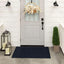 Tapete puerta 2x4ft antiderrap goma reciclada azul