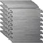10 Azulejos Metal Autoadhesivos Cocina 12x12pulg Color Plateado