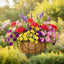 4 Cestas colgantes metal 14" para plantas