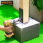 2 Soportes poste valla acero inox 4x4pulg