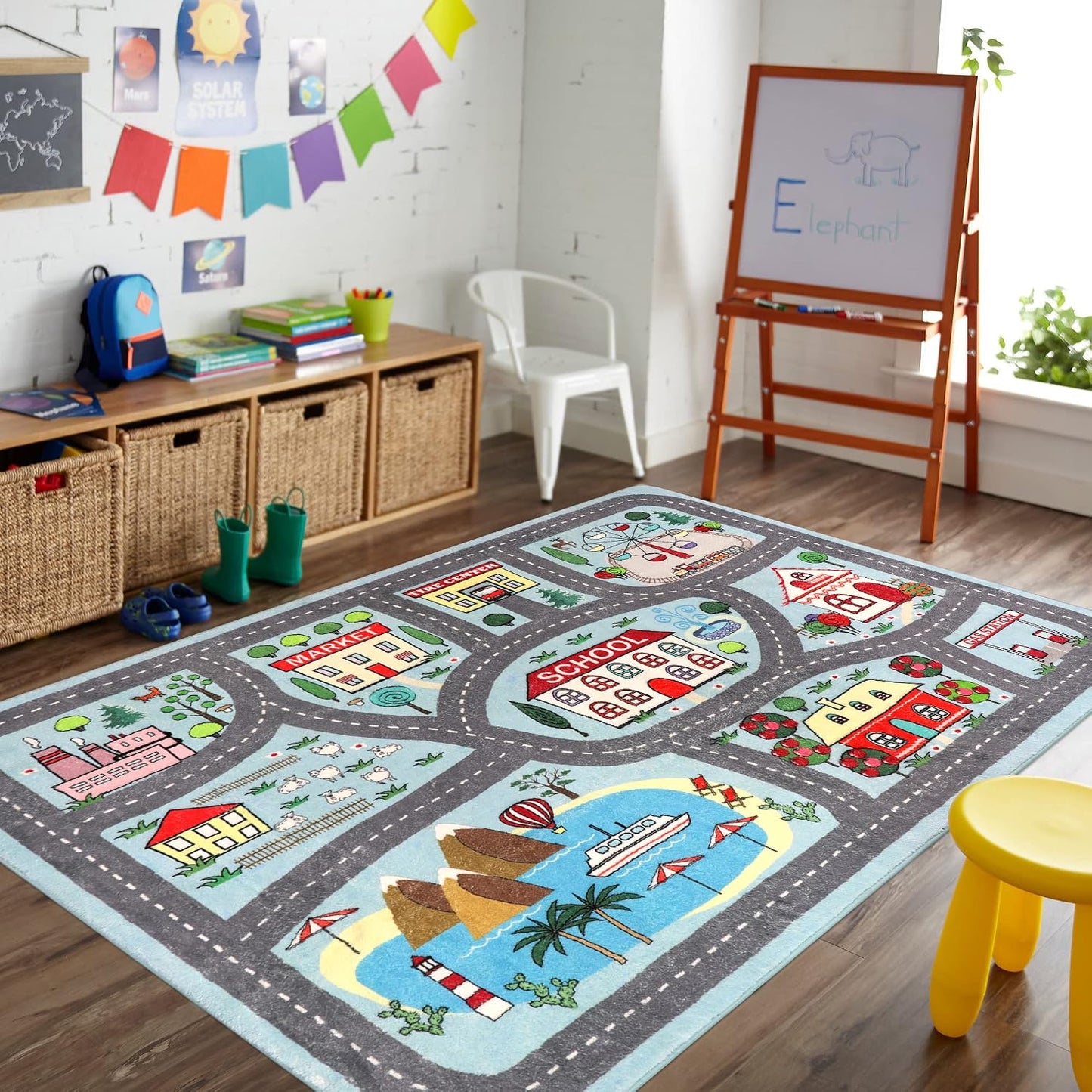Alfombra set niños 5x7ft para sala guardería