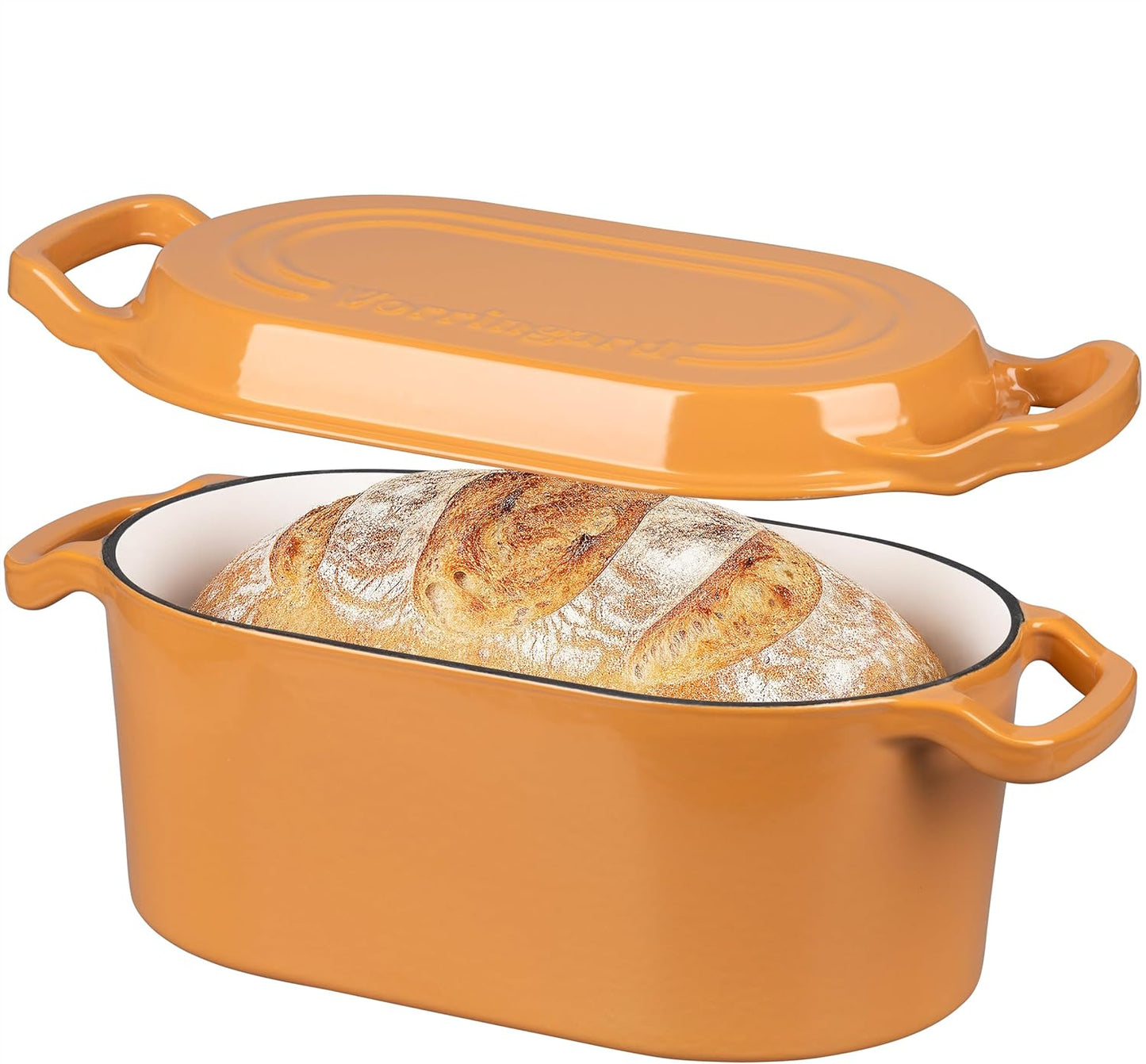 Olla Holandesa Esmaltada Hierro Fundido 4qt Amarillo
