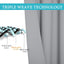 2 Cortinas exteriores opacas impermeables 105"