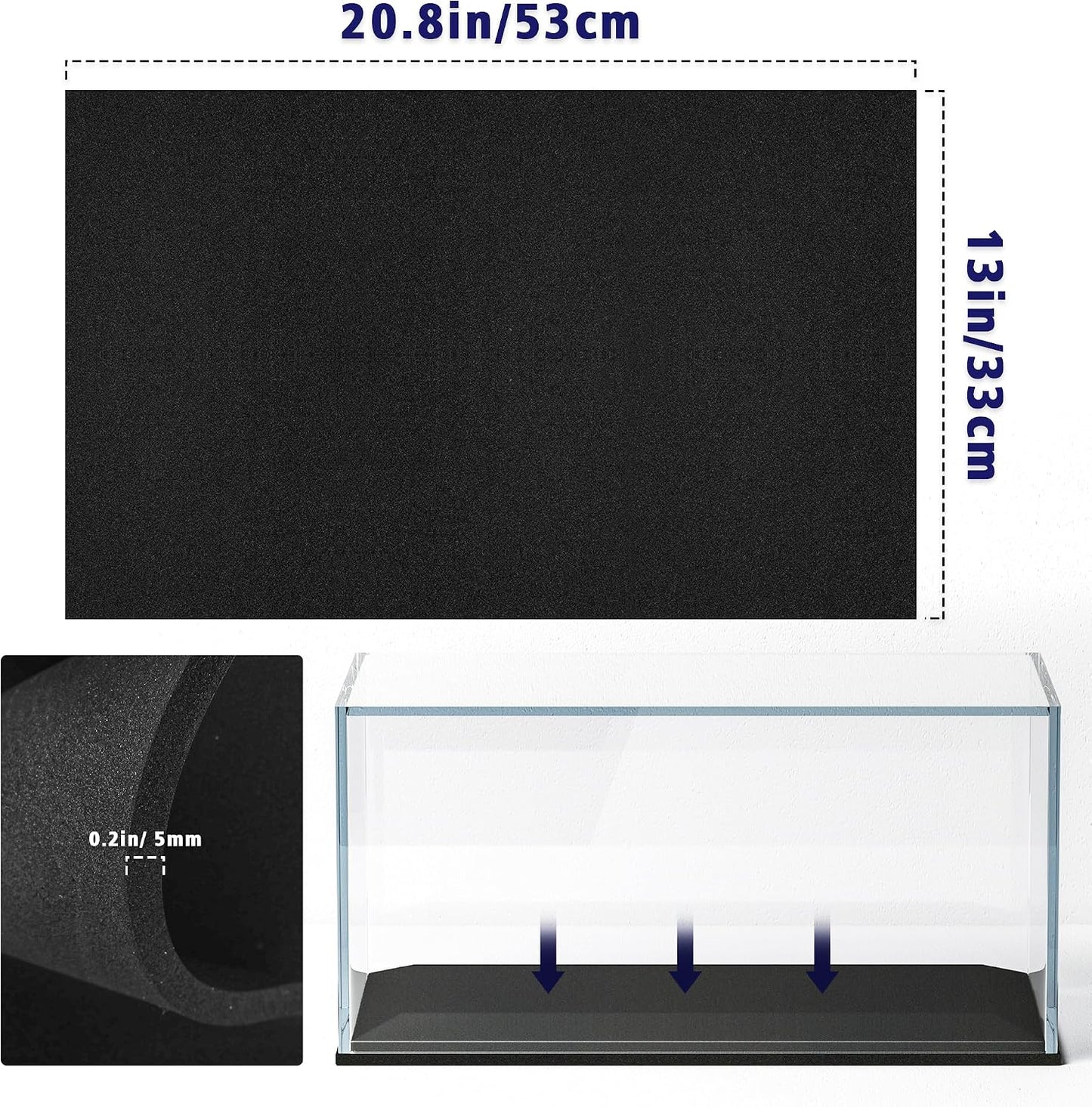Tapete nivelación acuario 20.8x13pulg impermeable