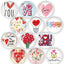 12 imanes vidrio para nevera decoración San Valentín cocina oficina
