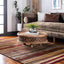 Alfombra rectangular 8x10ft color beige/marrón