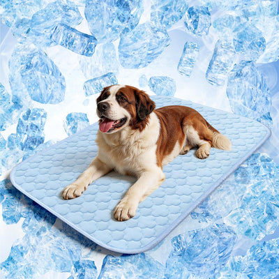 Tapete refrescante perros grandes con tela hielo funda impermeable