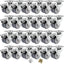 Ruedas giratorias 2pulg set 24 caucho gris con freno