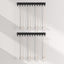 Organiz. collares pared 12 ganchos metal negro