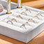 Soporte joyas terciopelo 3 niveles blanco