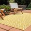 Alfombra rectangular 4x6ft color amarillo marfil