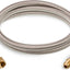 Extensión manguera propano 6ft acampanado 3/8pulg acero inox