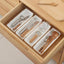 Set 4 Separadores Cajones Expandibles Plástico Blanco