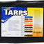 Lona polietileno negra resistente 15x15ft 6oz
