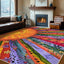 Alfombra área solar 8x10ft sala dormitorio antiderrap suave