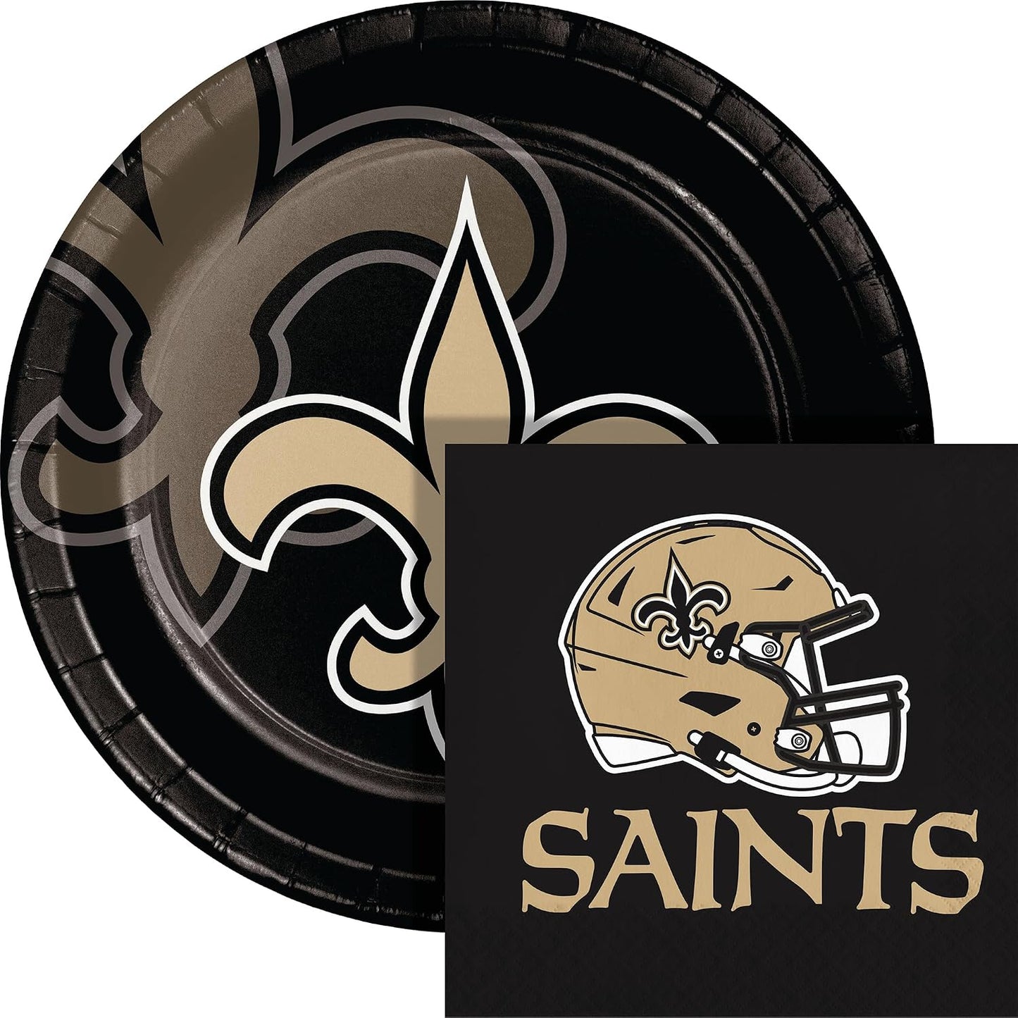 Kit fiesta platos servilletas New Orleans Saints 72 Uds