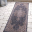 Alfombra área corredor 2x6ft gris carbón/natural